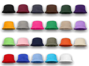 12 Bucket Hats Printed 1 Color