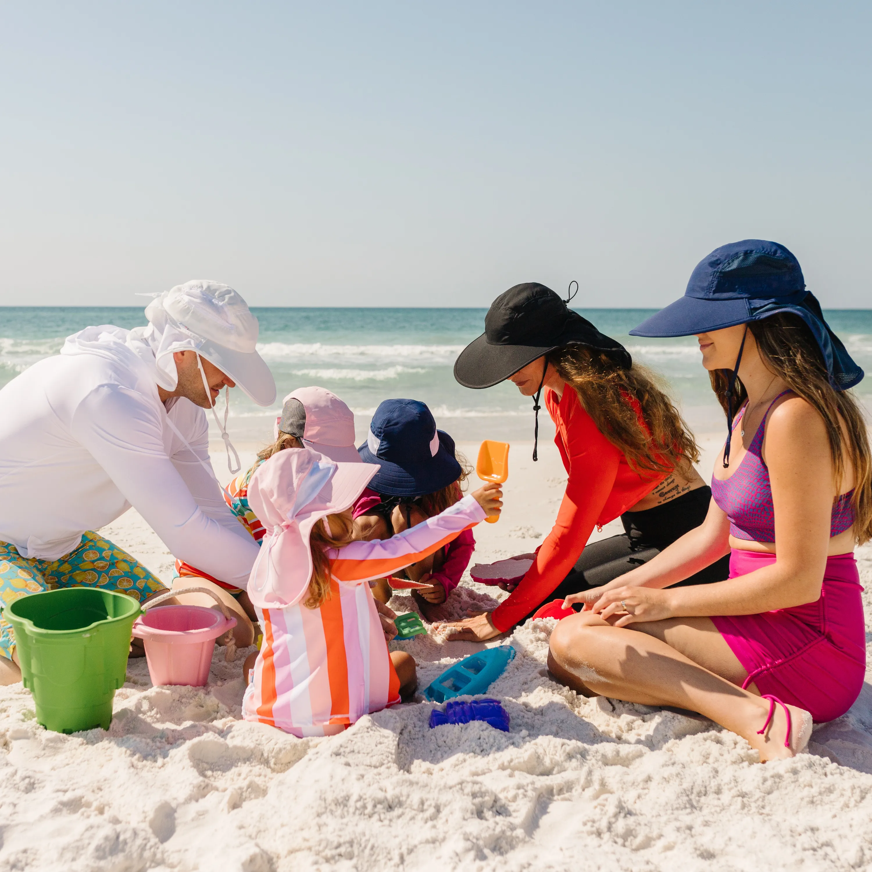 Adult Wide Brim   Flap Neck Sun Protective Adventure Hat | White