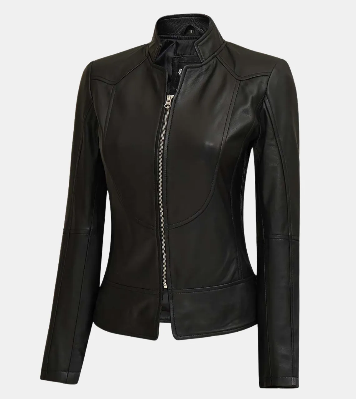 Albie Women's Black Leather Jacket