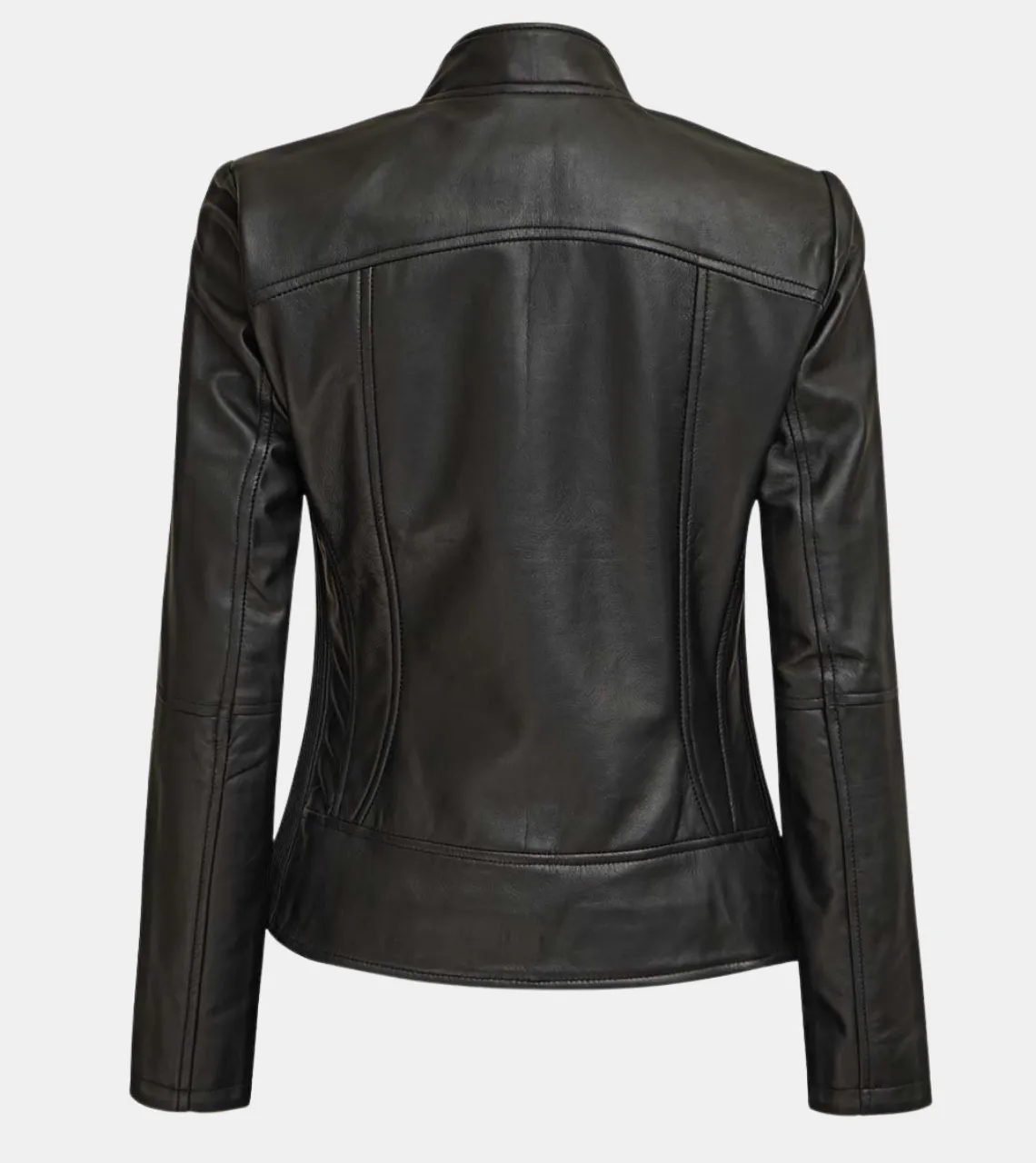 Albie Women's Black Leather Jacket