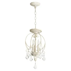 Ariel Three-Light Convertible Semi-Flush Mount Ceiling Fixture/Pendant