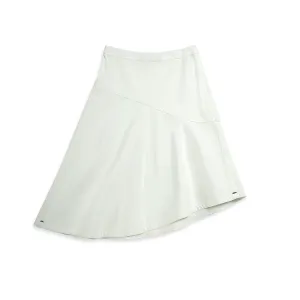 Asymmetric Skirt Pure White