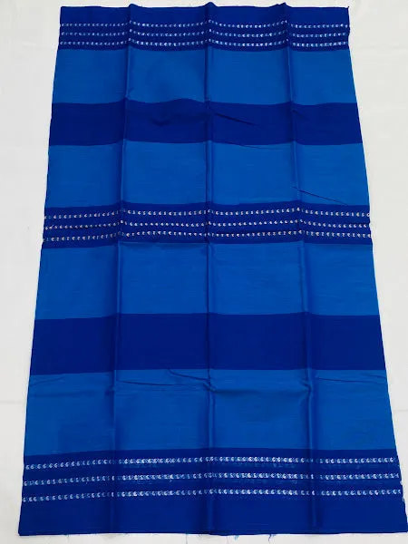 Attractive Blue Color Pure Cotton Saree