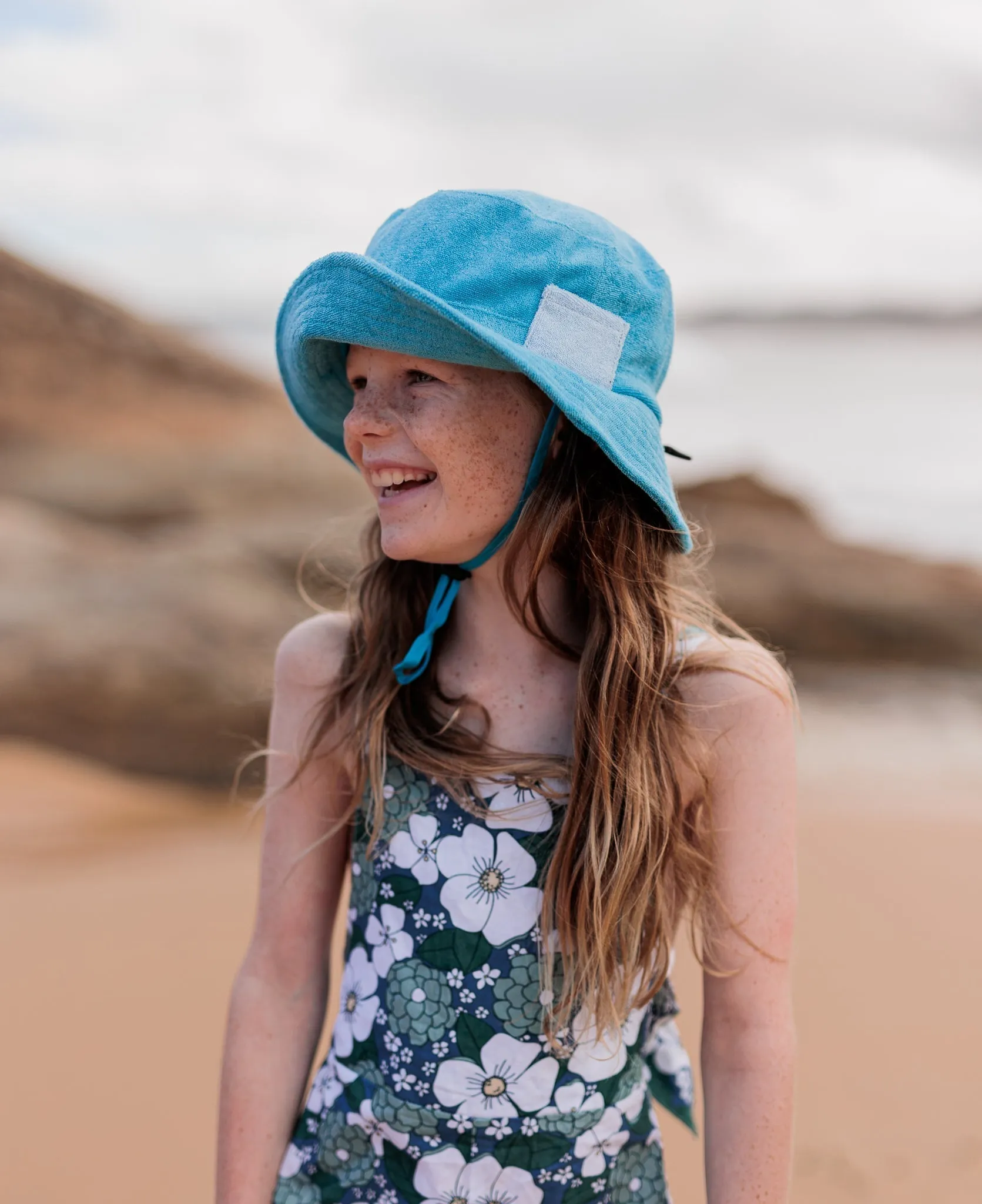 Azure Terry Towelling Bucket Hat