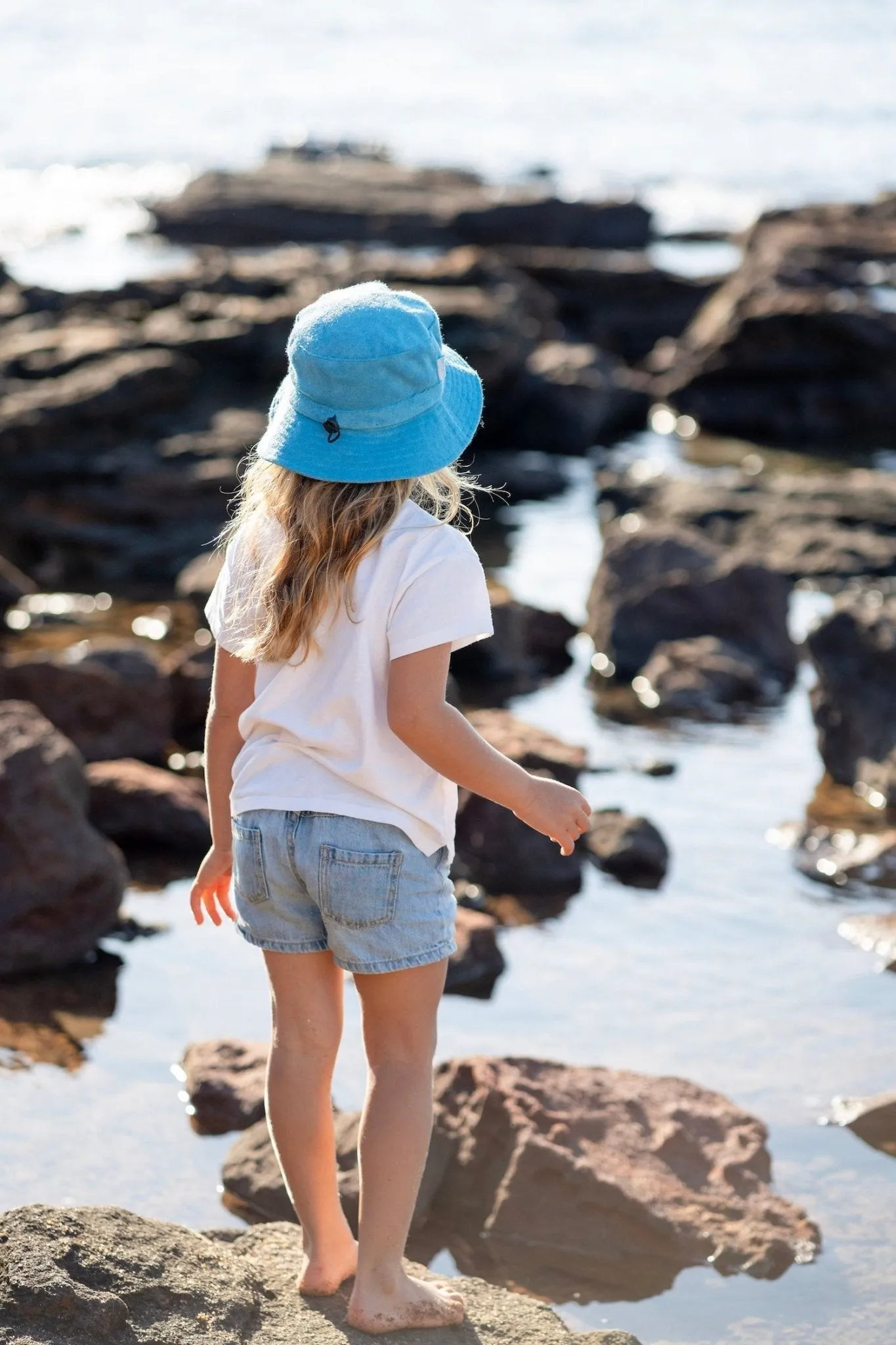 Azure Terry Towelling Bucket Hat