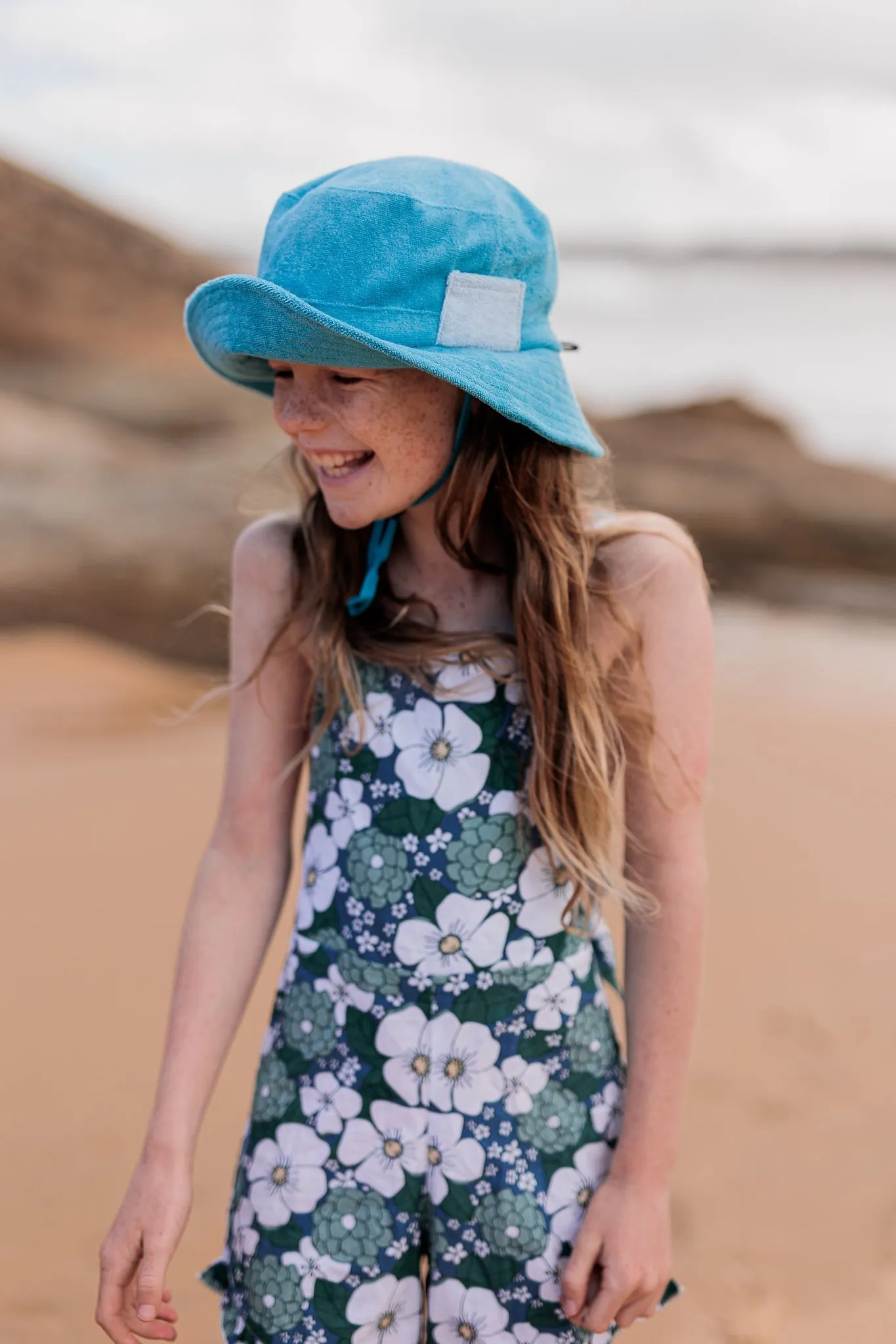 Azure Terry Towelling Bucket Hat