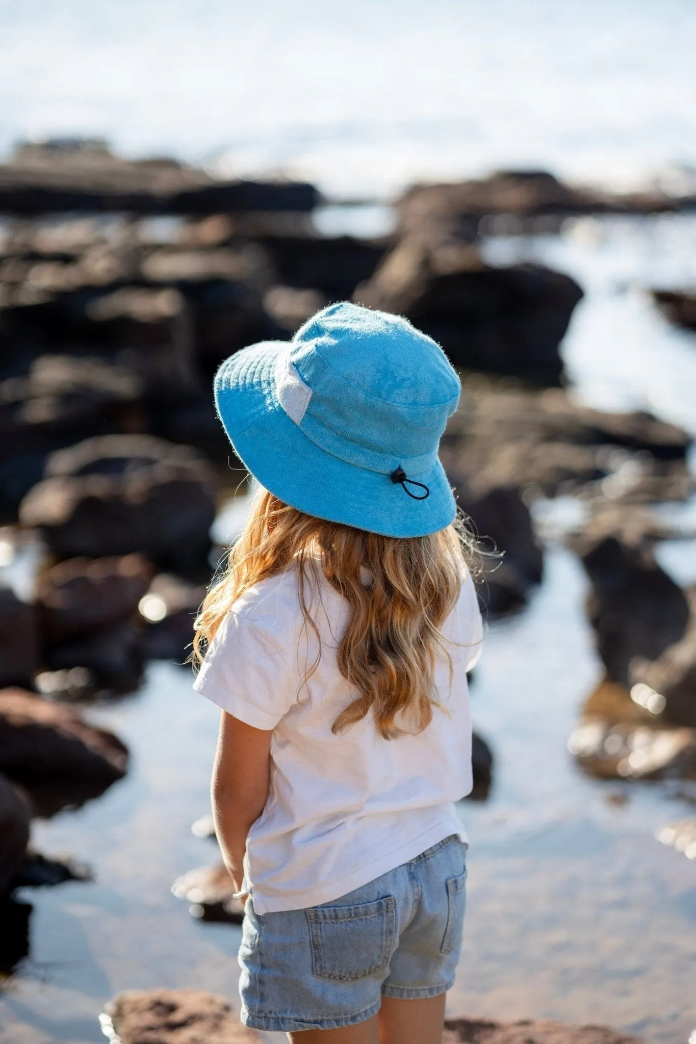 Azure Terry Towelling Bucket Hat