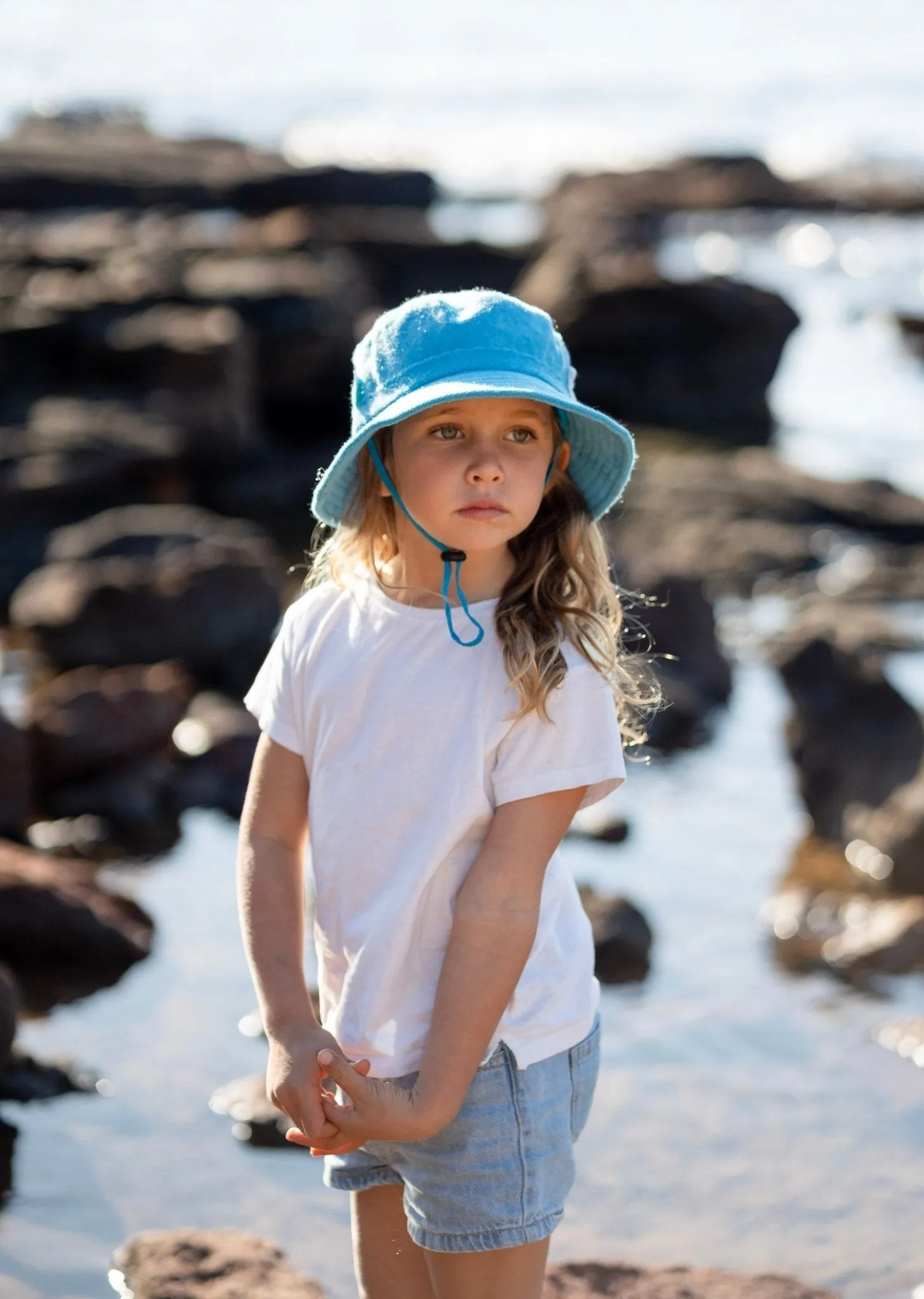 Azure Terry Towelling Bucket Hat