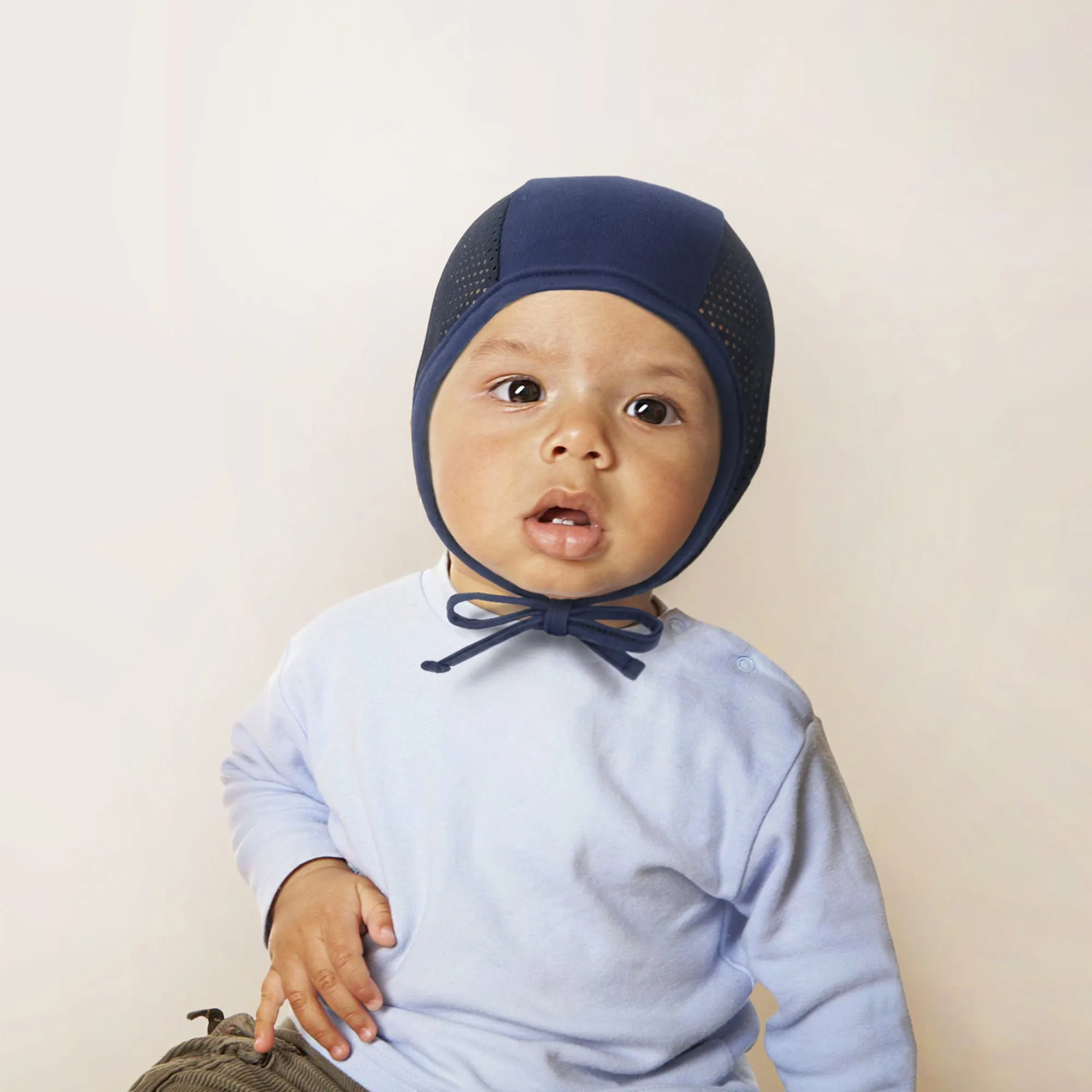 Baby Mesh Bonnet Pilot Cap Hat | Navy