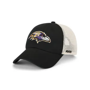 Baltimore Ravens NFL Black Primary Logo Casual Trucker Cap