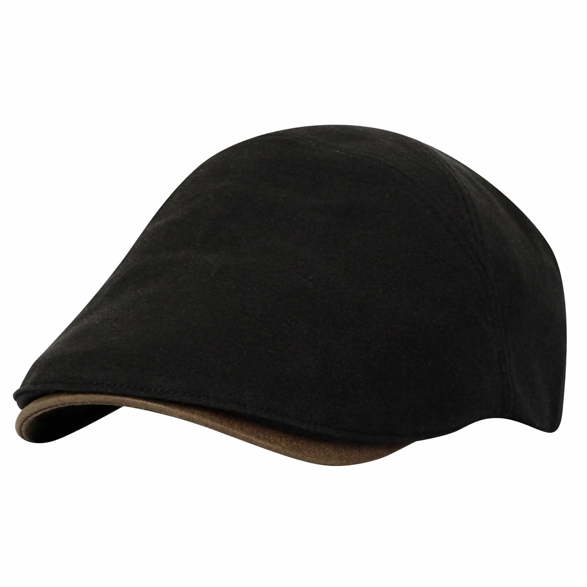 Basic Newsboy Hat Faux Leather Brim Adjustable Flat Cap SL31274