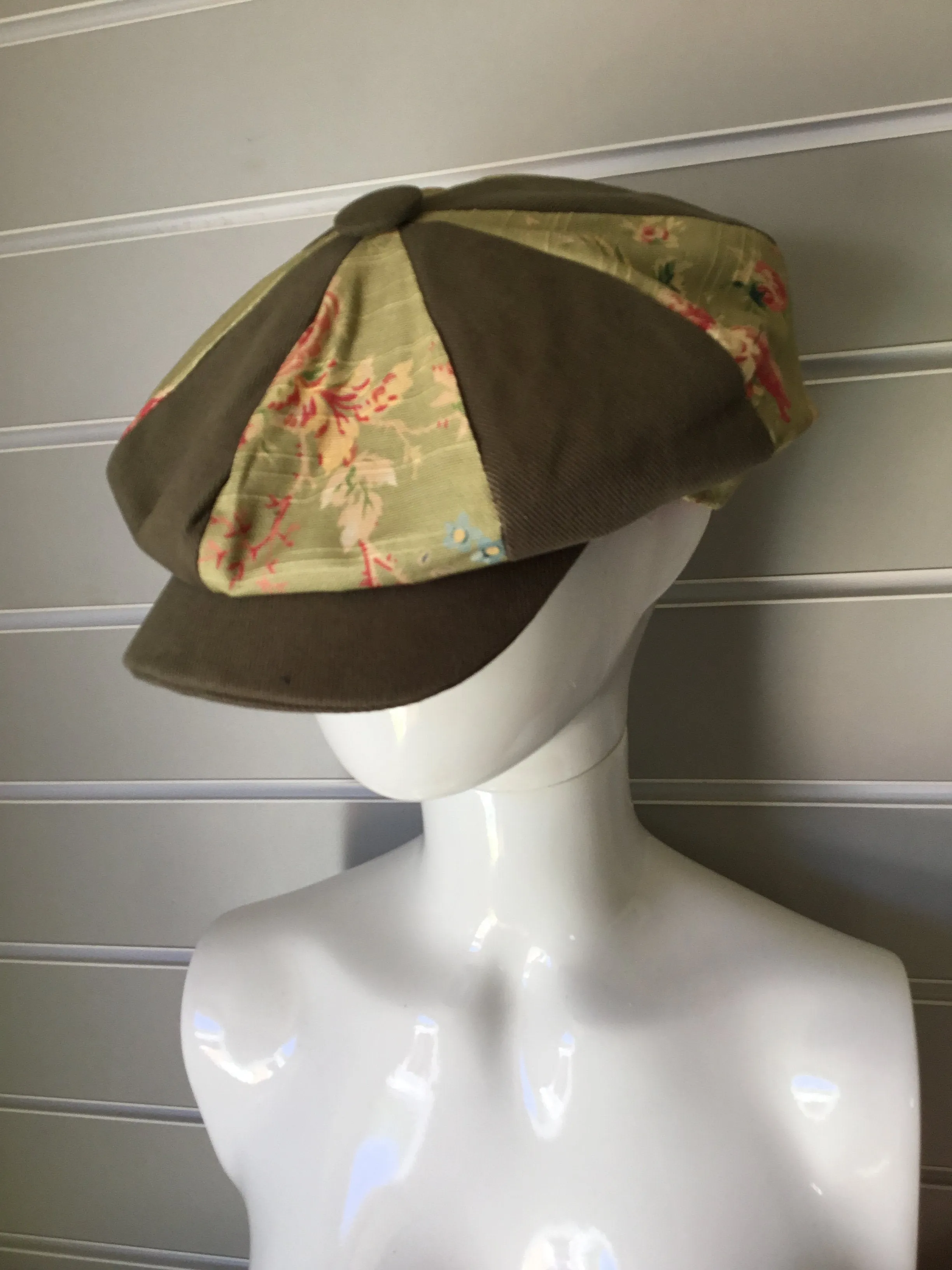 Breton Cap - Khaki and Green