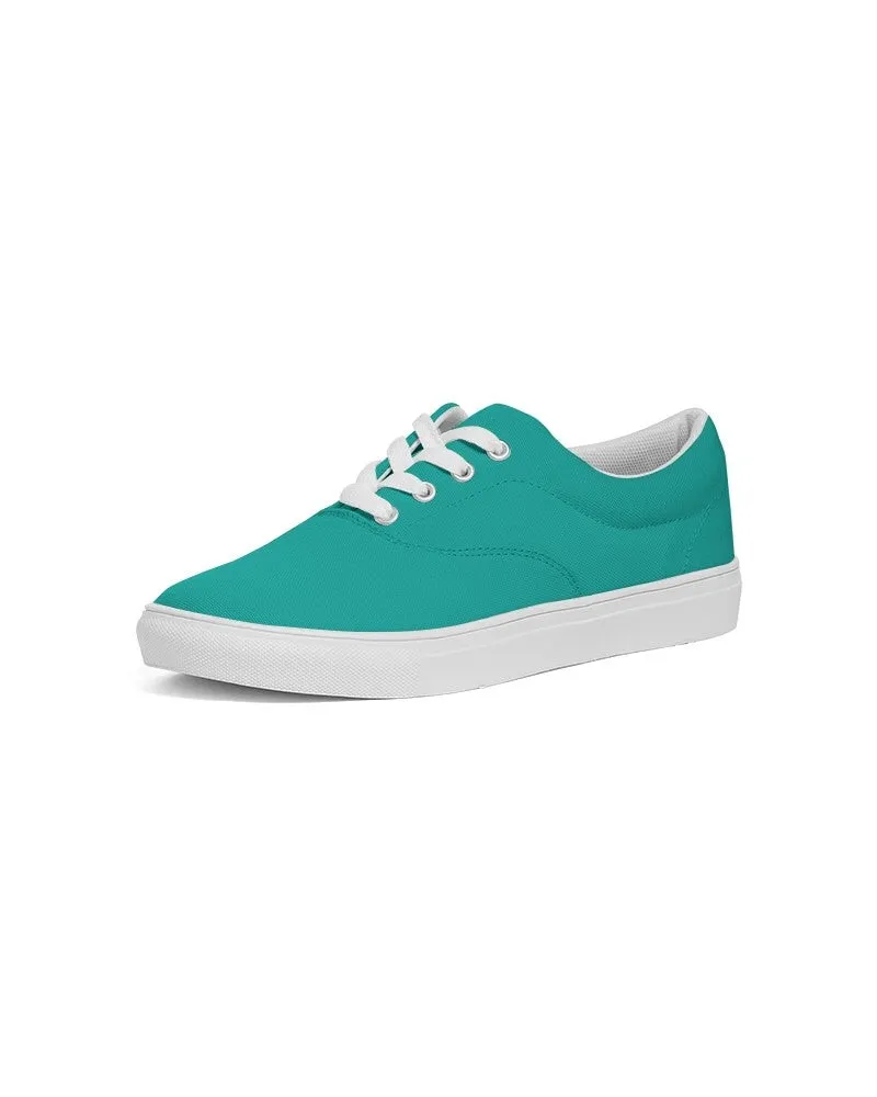 Bright Blue Cool Green Men's Canvas Sneakers | Men's | Bright Pure Blue Cool Green | C100M0Y50K0