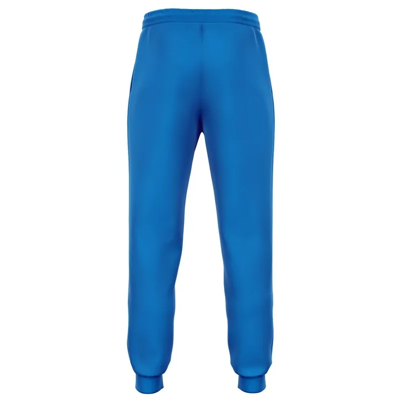 Bright Blue Joggers | Unisex | with PLUS sizes | Bright Pure Blue | C100M50Y0K0