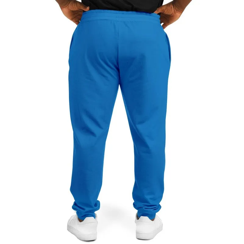 Bright Blue Joggers | Unisex | with PLUS sizes | Bright Pure Blue | C100M50Y0K0