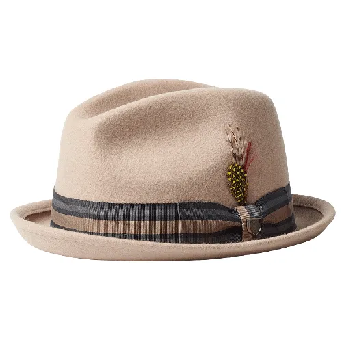 Brixton Gain Fedora - Light Fawn