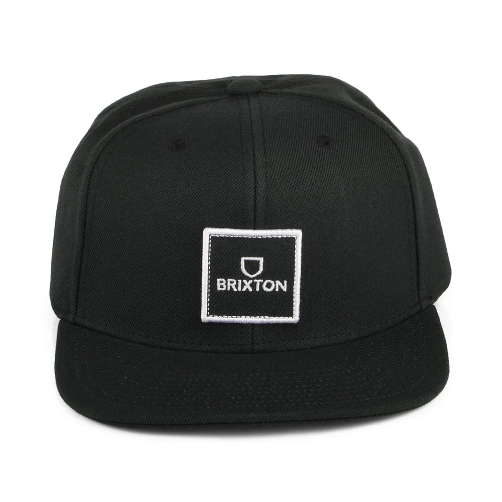 Brixton Hats Alpha Square NetPlus MP Snapback Cap - Black