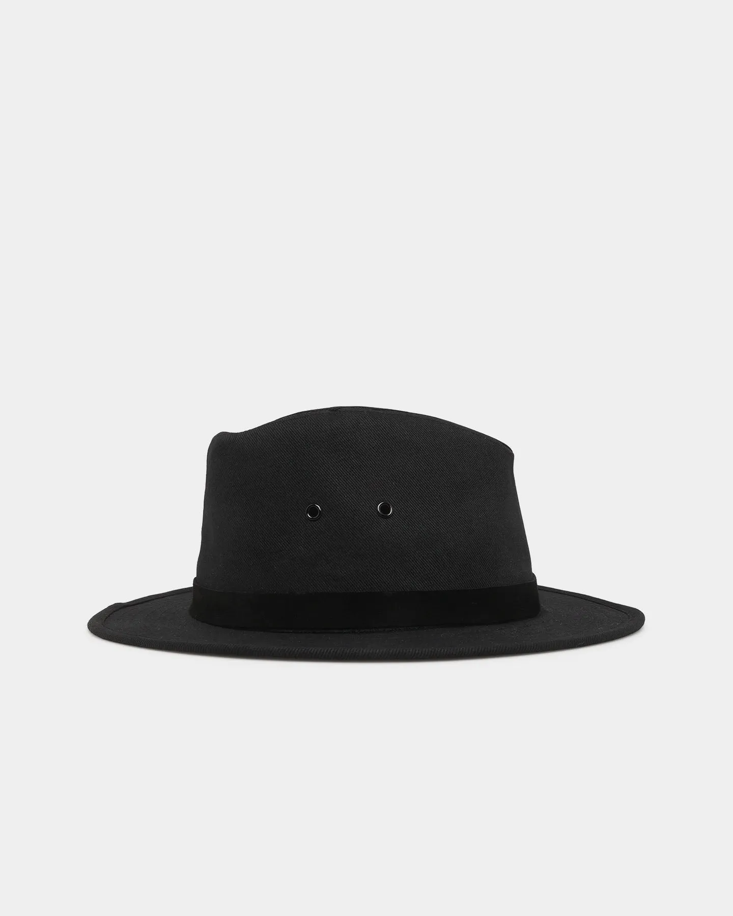 Brixton Messer X Adventure Fedora Hat Black/Black