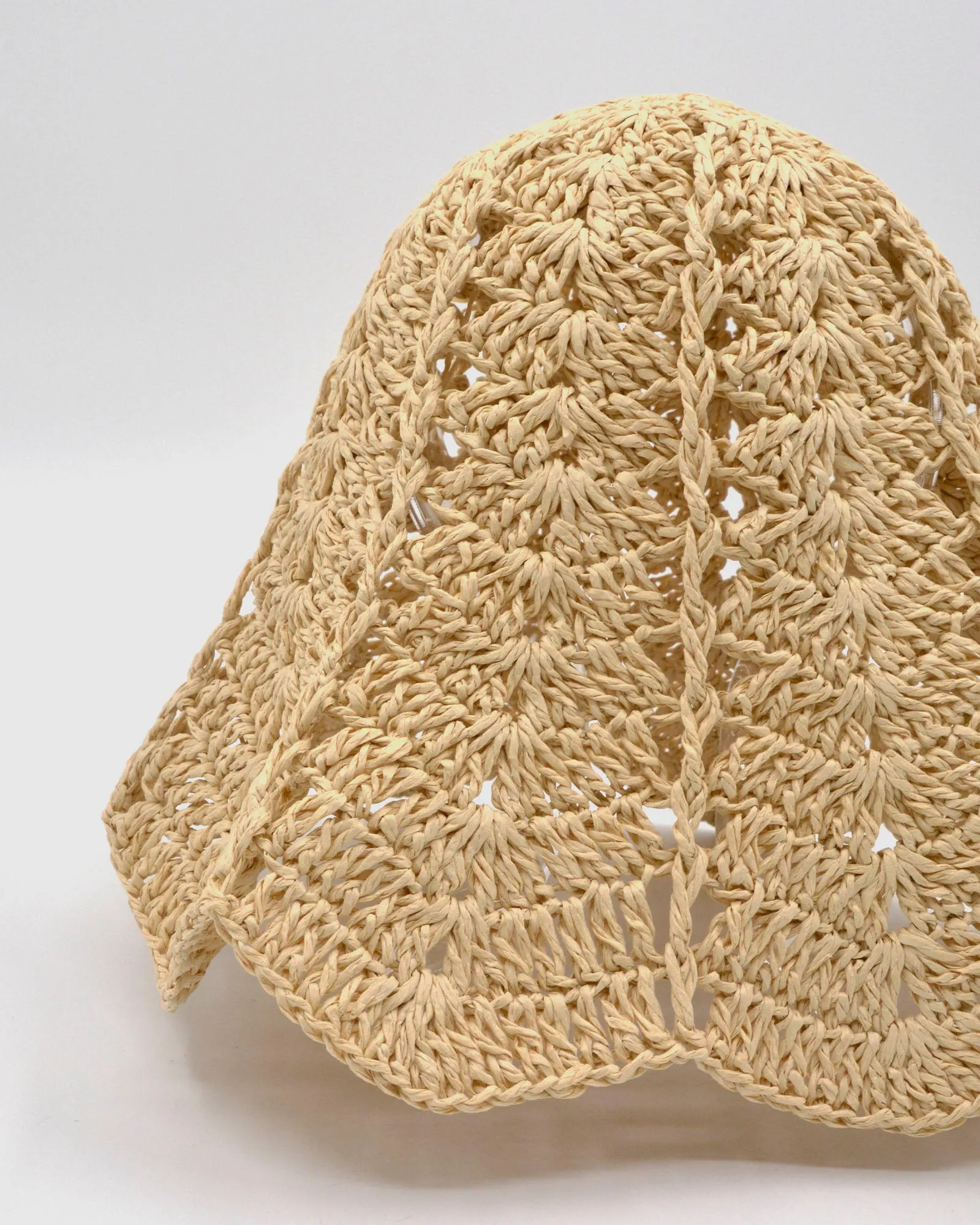 DAISY Crochet Bucket Hat (natural)