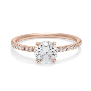 Eleonore Delicate Pave Ring - 14k Gold & White Diamond (0.90ct)