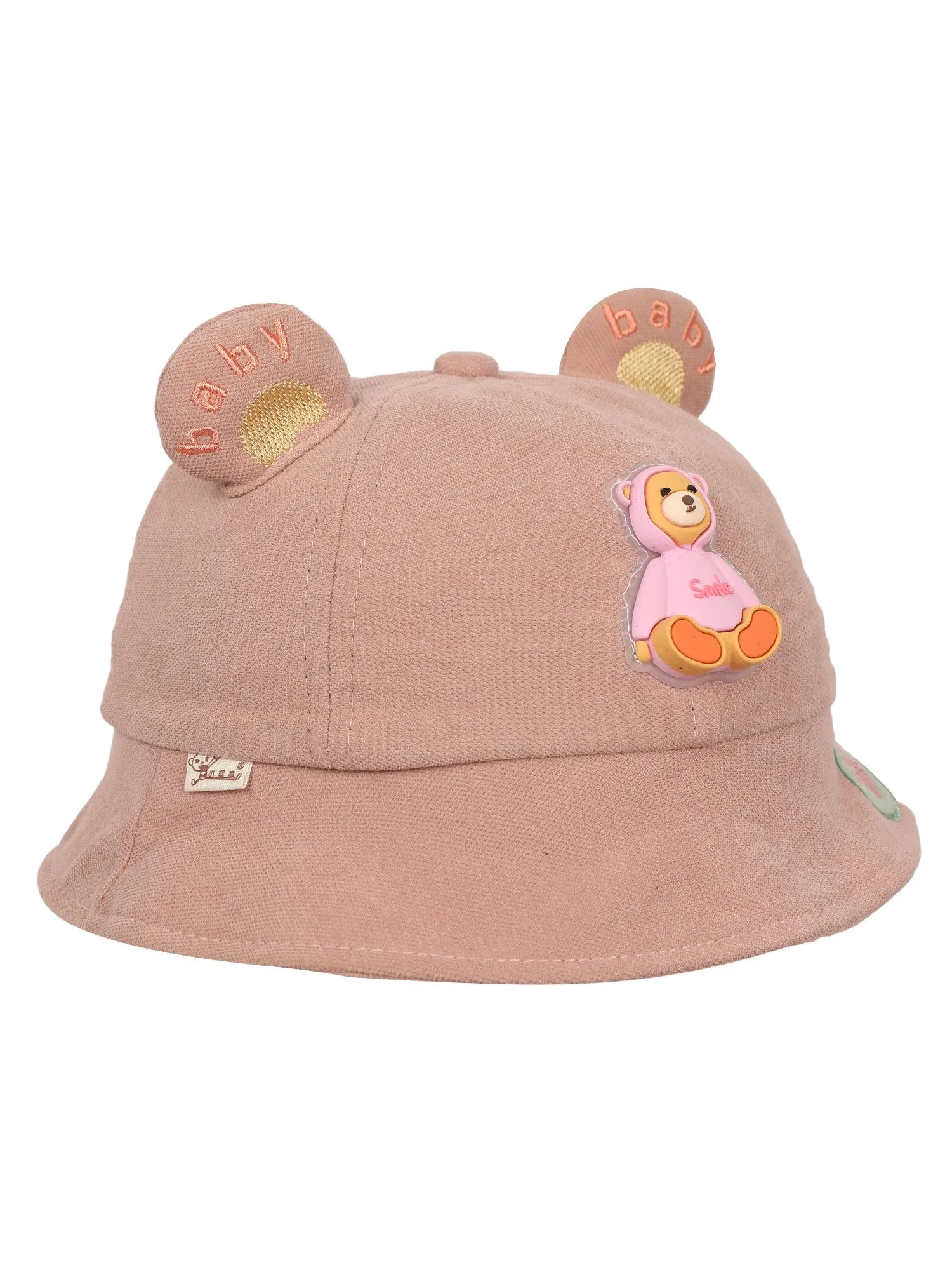 FabSeasons BabyBear Kids Cotton Bucket Cap/Hat for Sun Protection (1-3 Years)