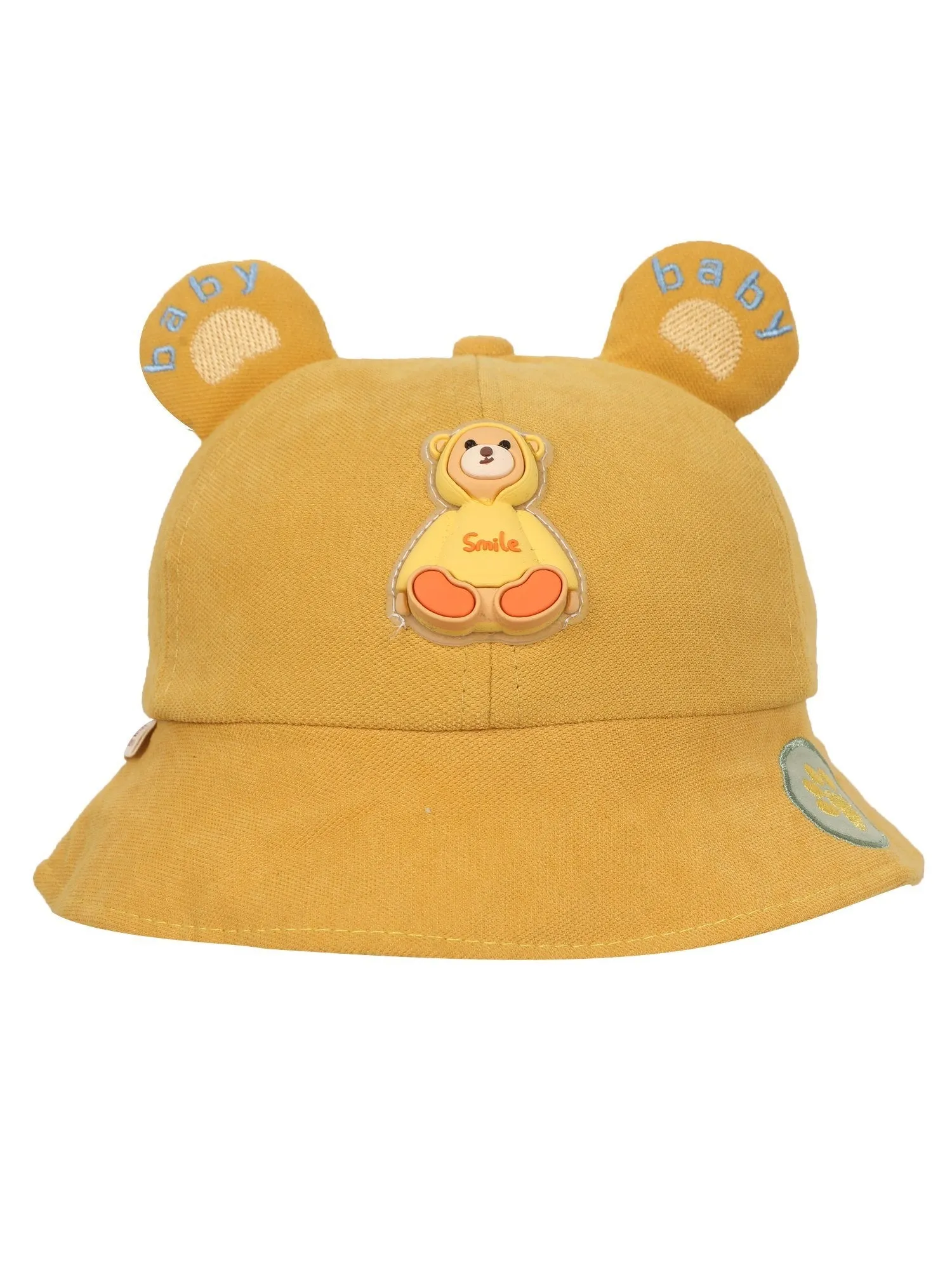 FabSeasons BabyBear Kids Cotton Bucket Cap/Hat for Sun Protection (1-3 Years)