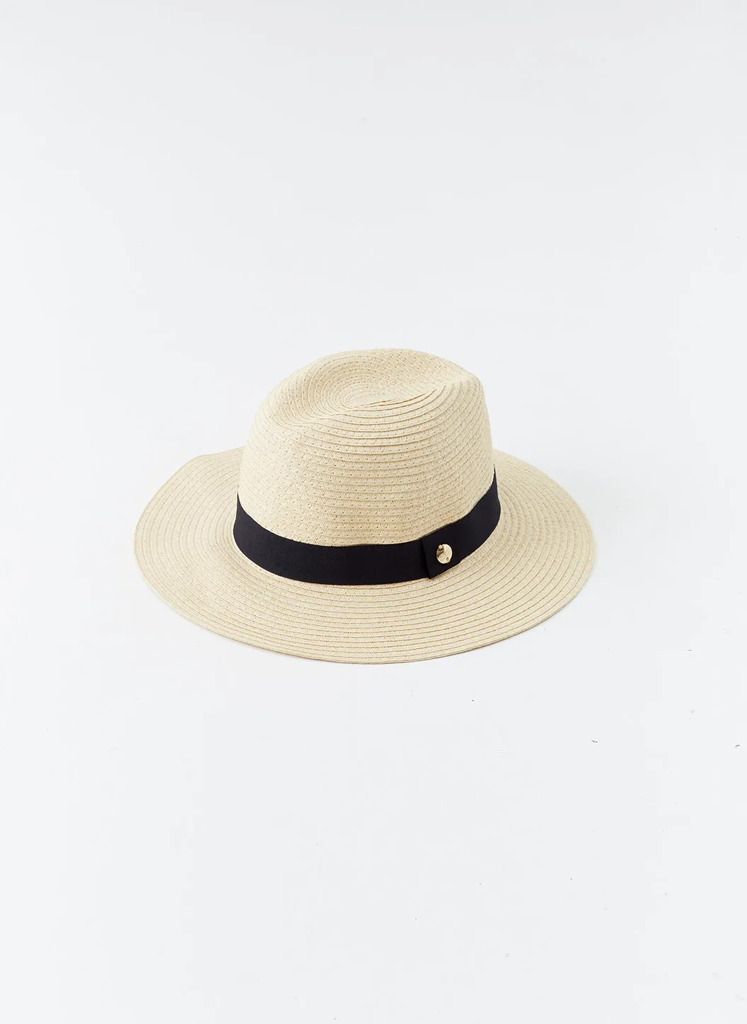 Fedora Beige/Black Hat