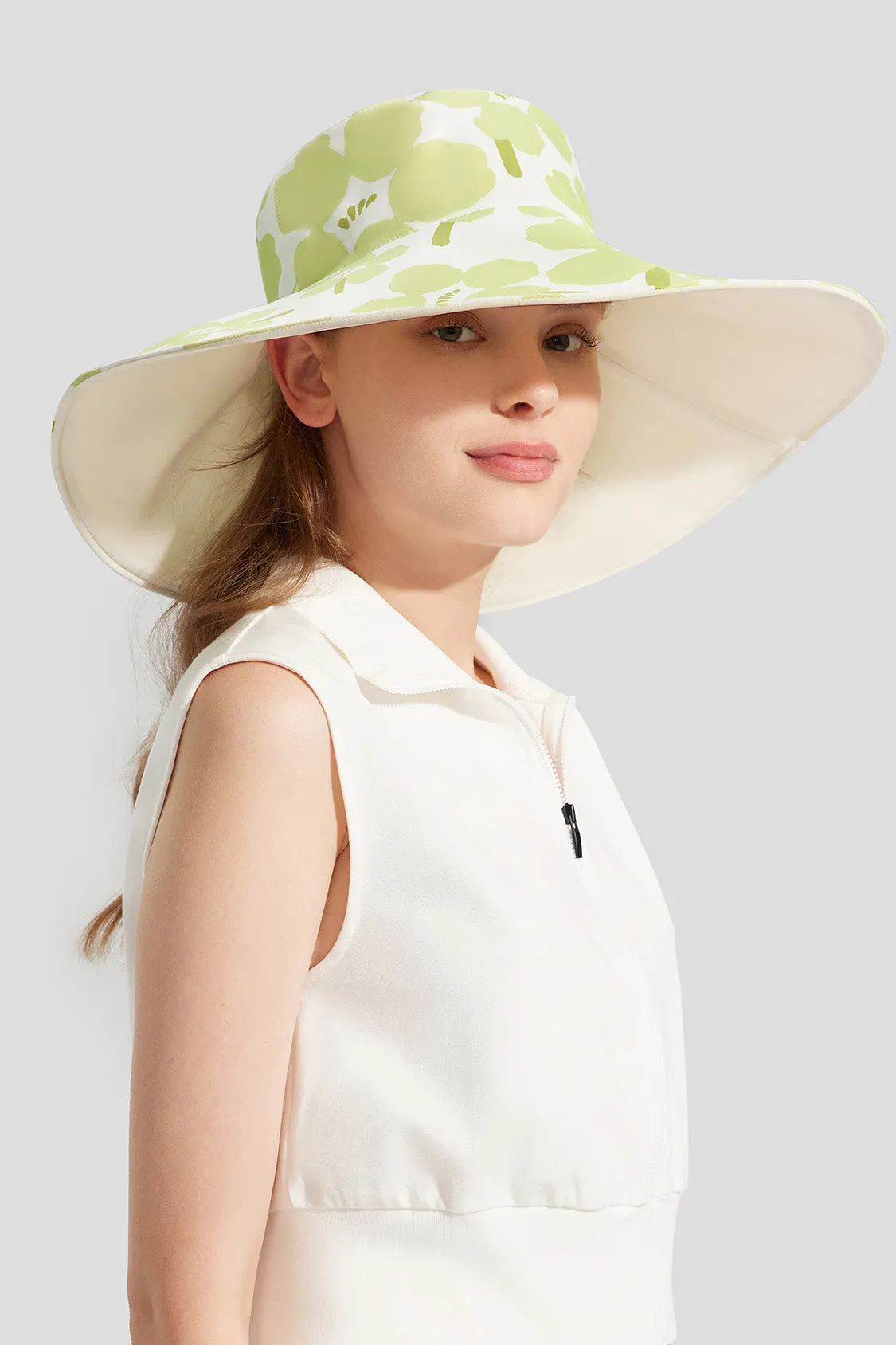 Flora - Women's Reversible Sun Hat with Floral Design UPF50 