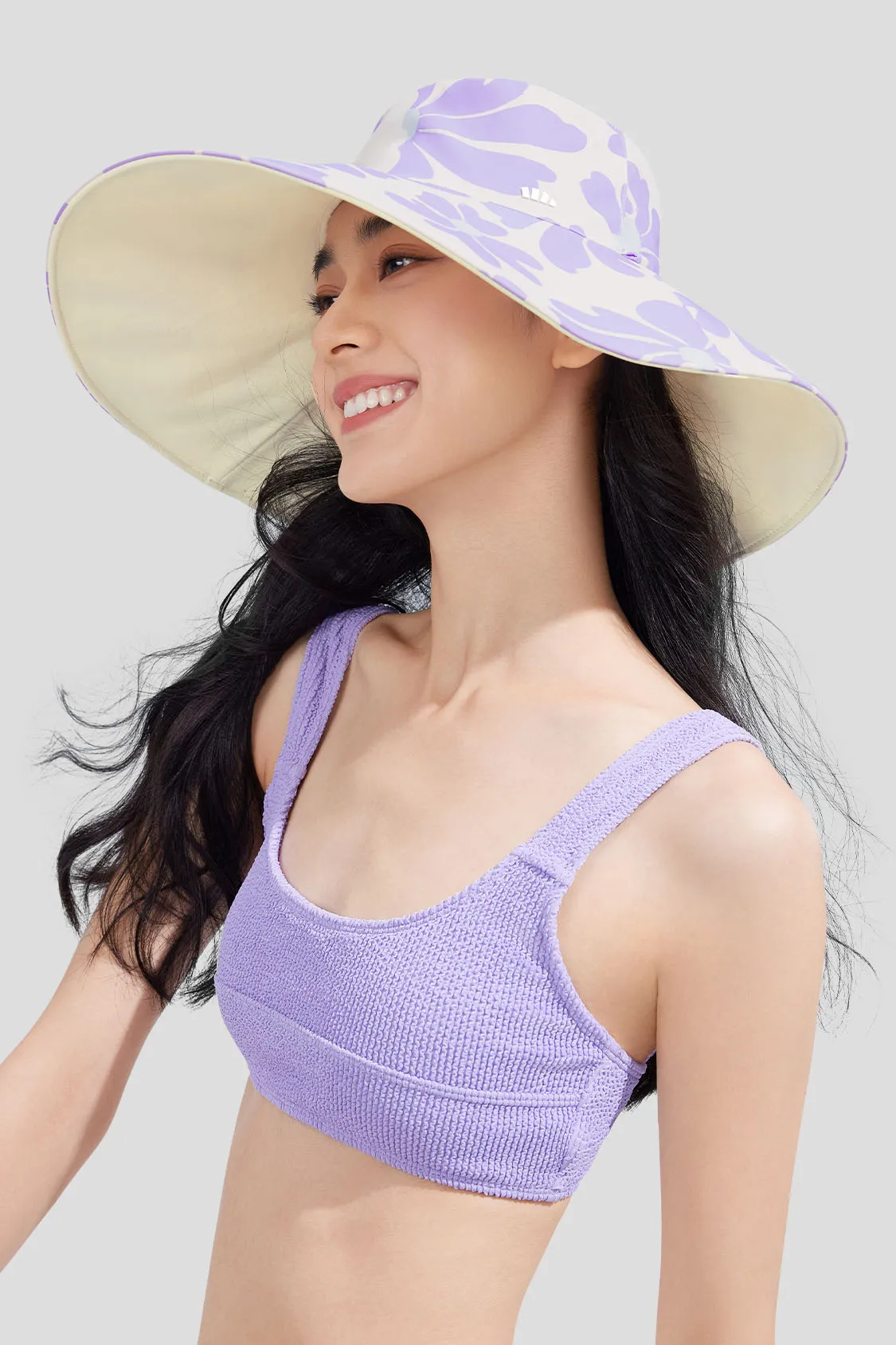 Flora - Women's Reversible Sun Hat with Floral Design UPF50 