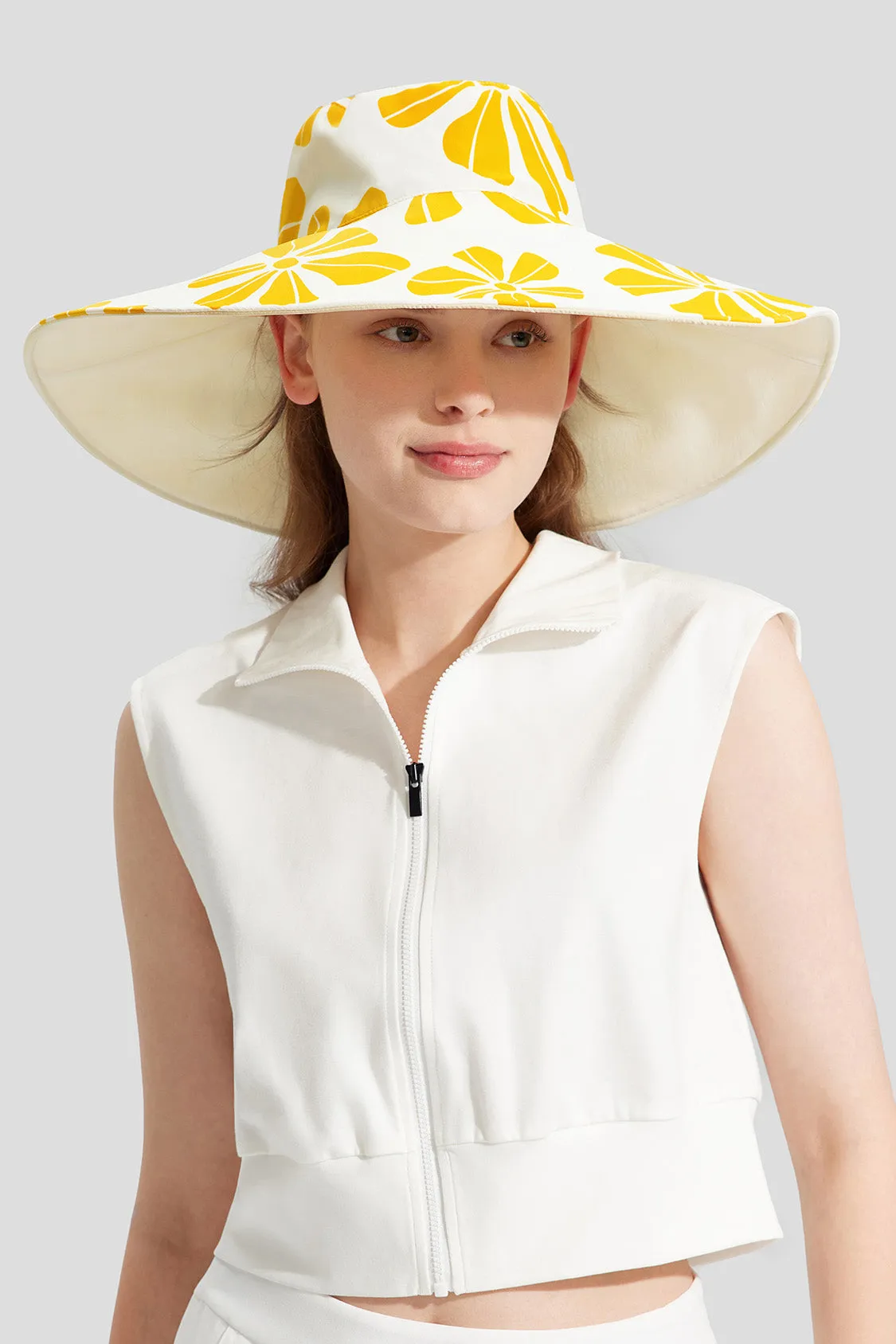 Flora - Women's Reversible Sun Hat with Floral Design UPF50 