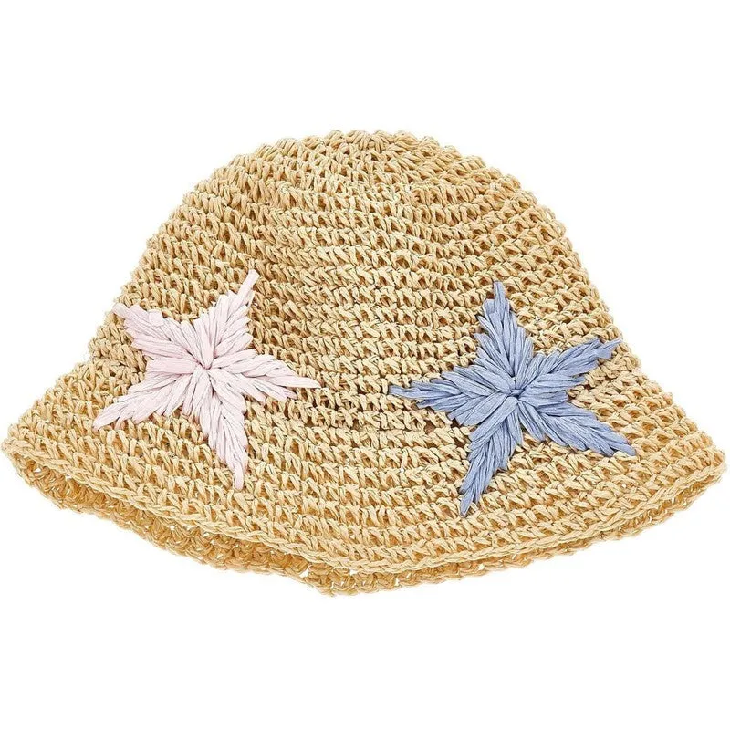 Girls Star Straw Hat