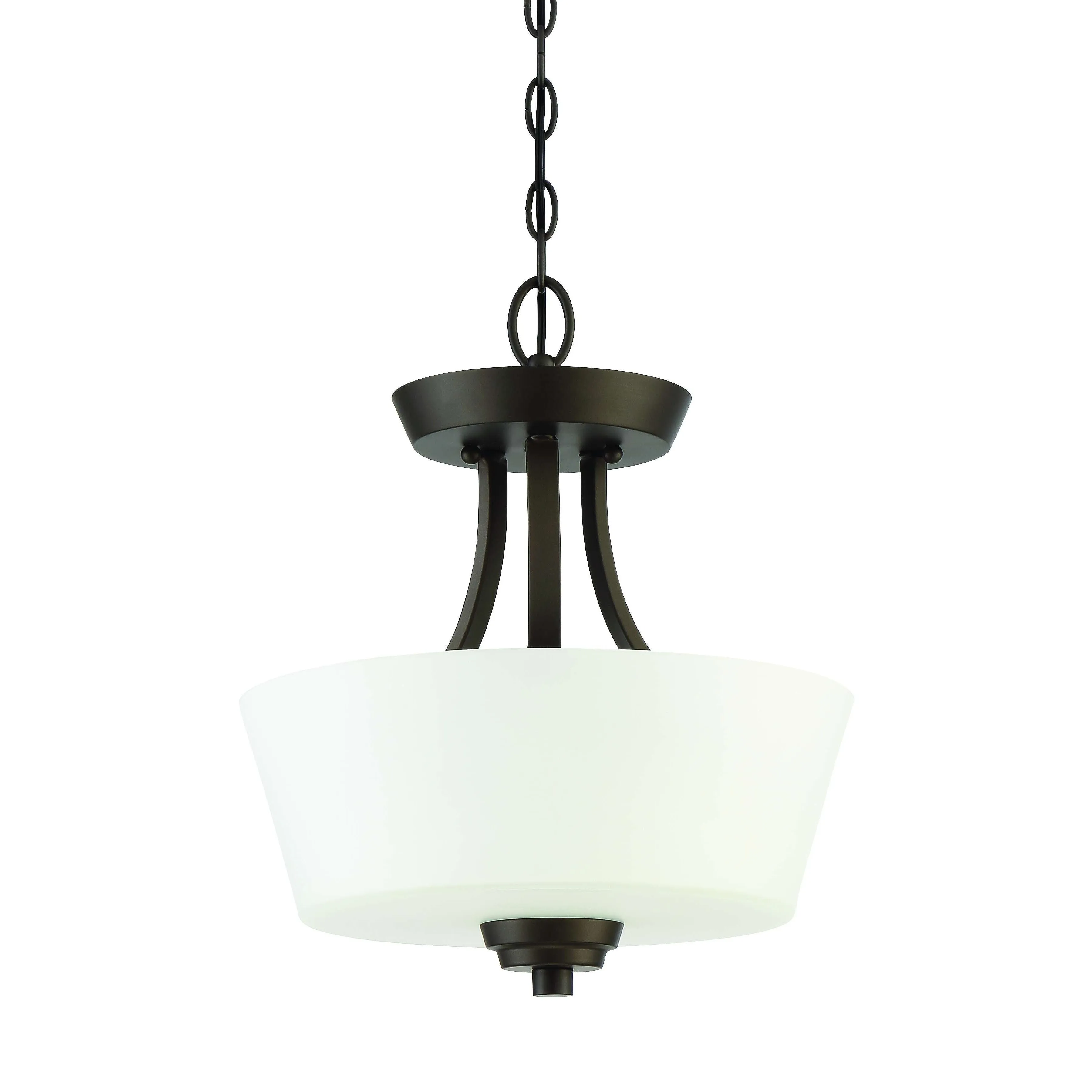 Grace 2 Light Convertible Semi Flush in Espresso