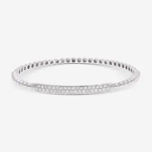 Ina Mar 18K White Gold Diamond Bangle Bracelet ALB-11781-16