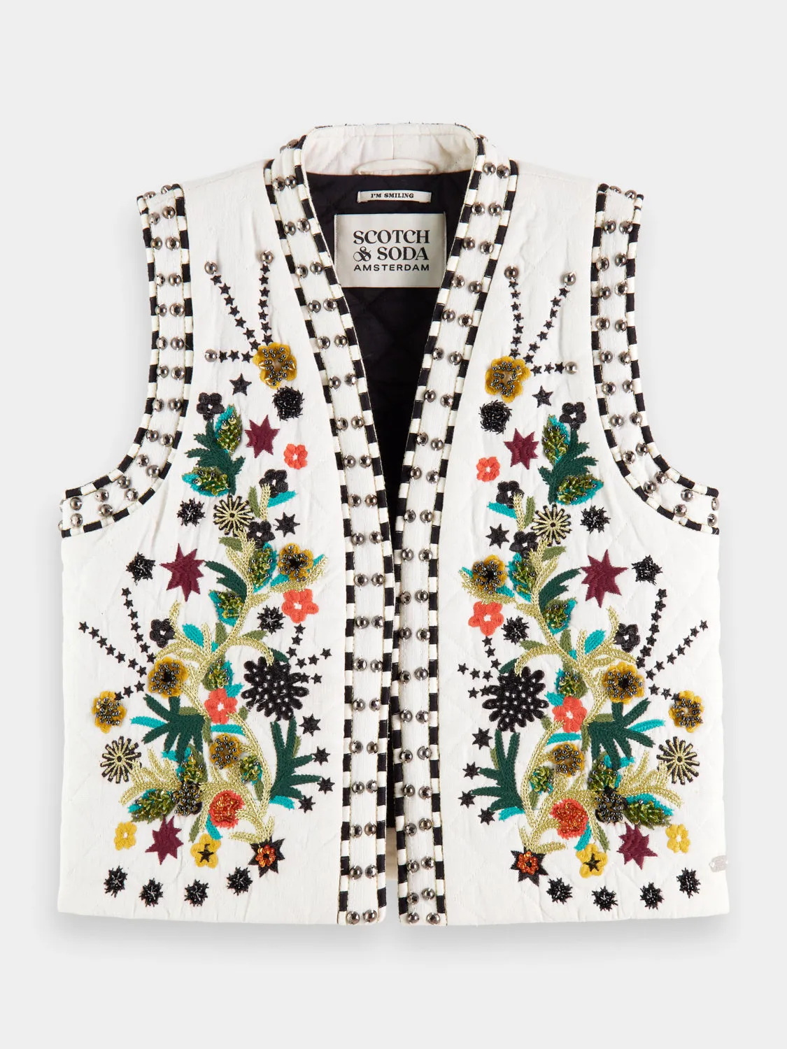 Kids - Oversized embellished gilet