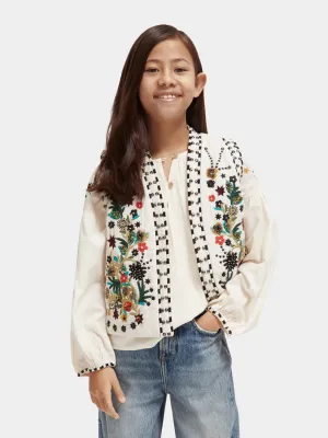 Kids - Oversized embellished gilet