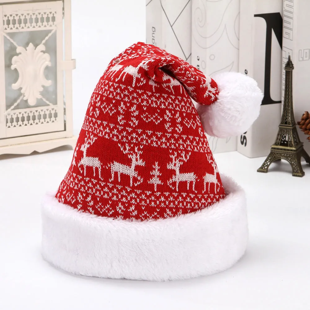 Knitted Snowflake & Reindeer Christmas Hats – Stay Cozy in Festive Style!