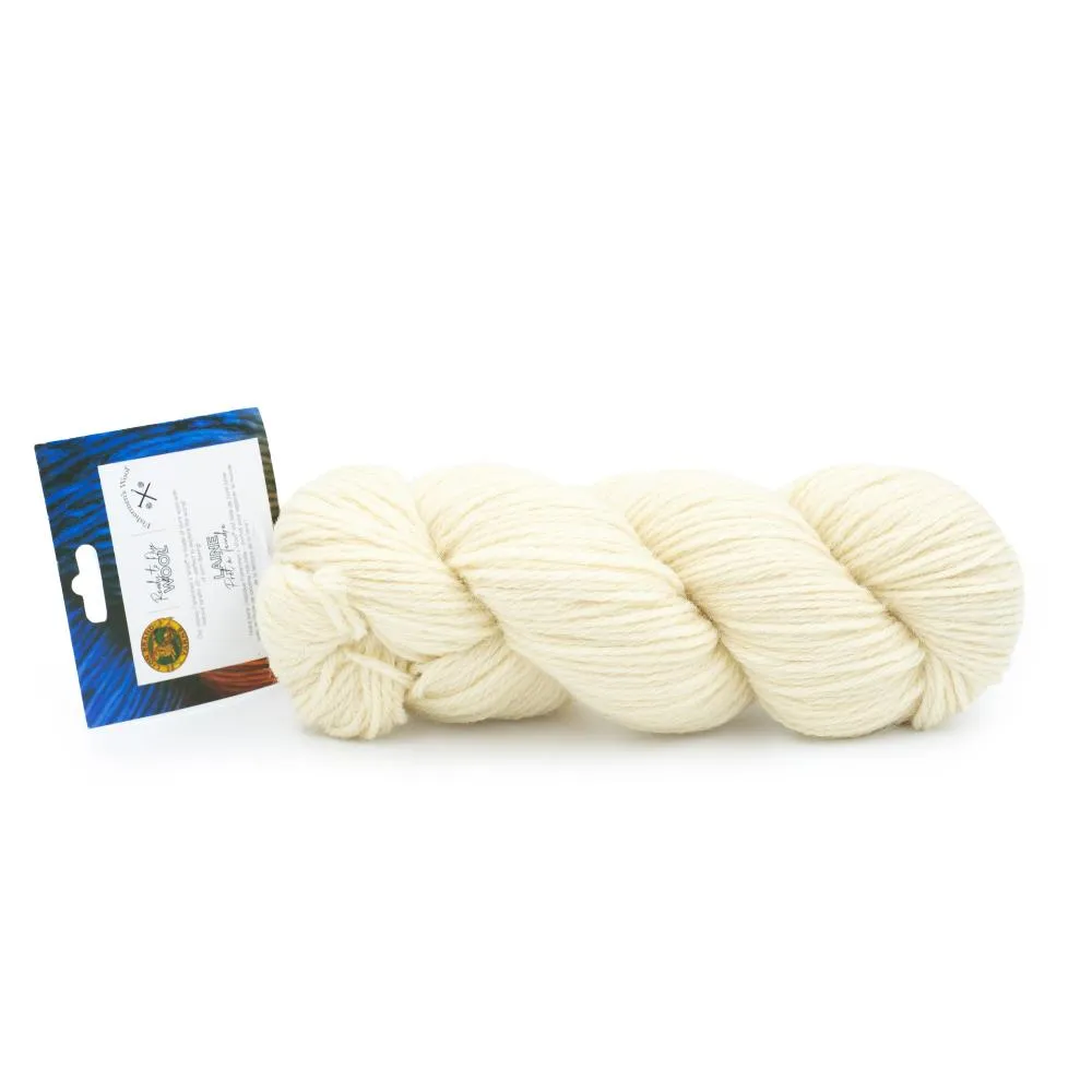 Lion Brand - Fishermen's Wool Ready to Dye Hank White - 106-098AZ