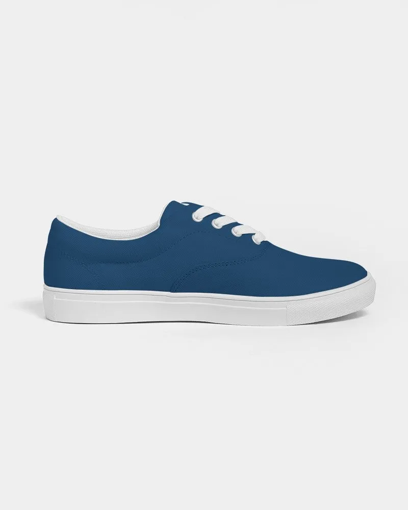 Medium Dark Blue Men's Canvas Sneakers | Men's | Medium Dark Pure Blue | C100M50Y0K60