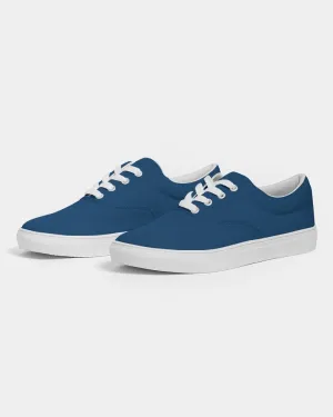 Medium Dark Blue Men's Canvas Sneakers | Men's | Medium Dark Pure Blue | C100M50Y0K60