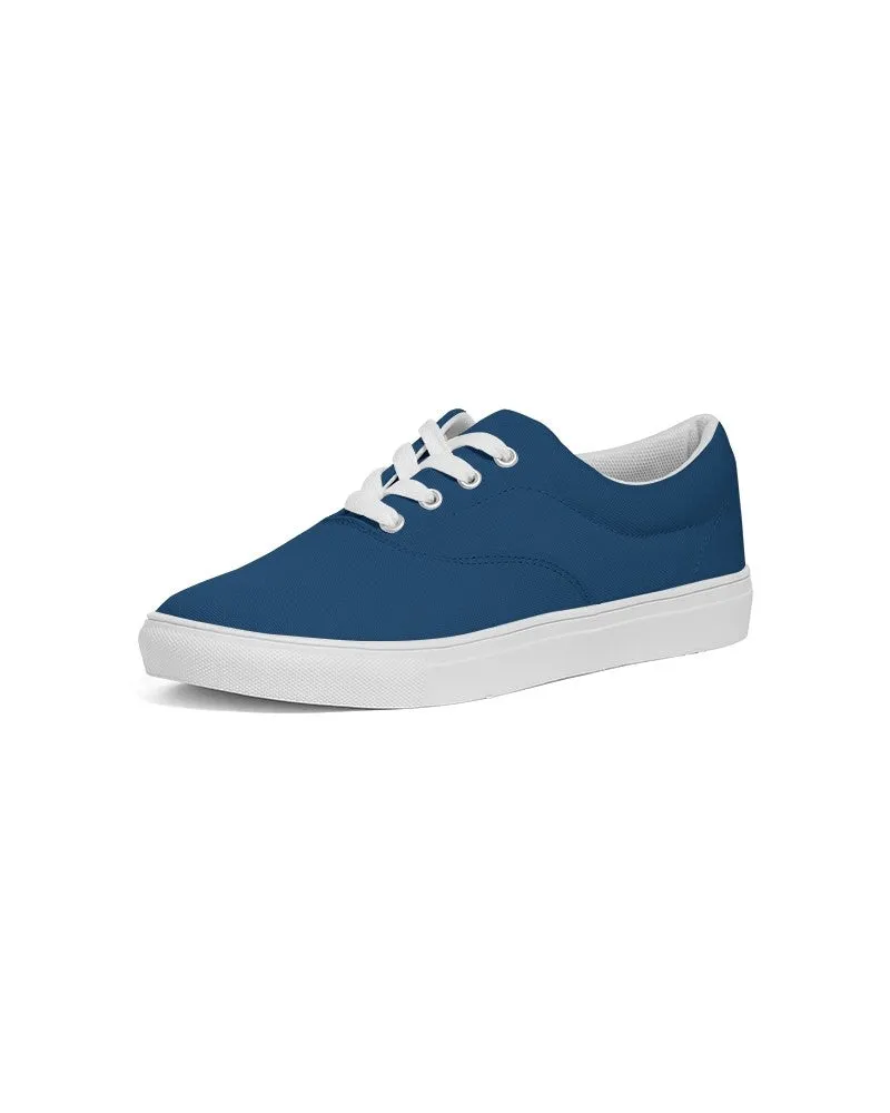 Medium Dark Blue Men's Canvas Sneakers | Men's | Medium Dark Pure Blue | C100M50Y0K60