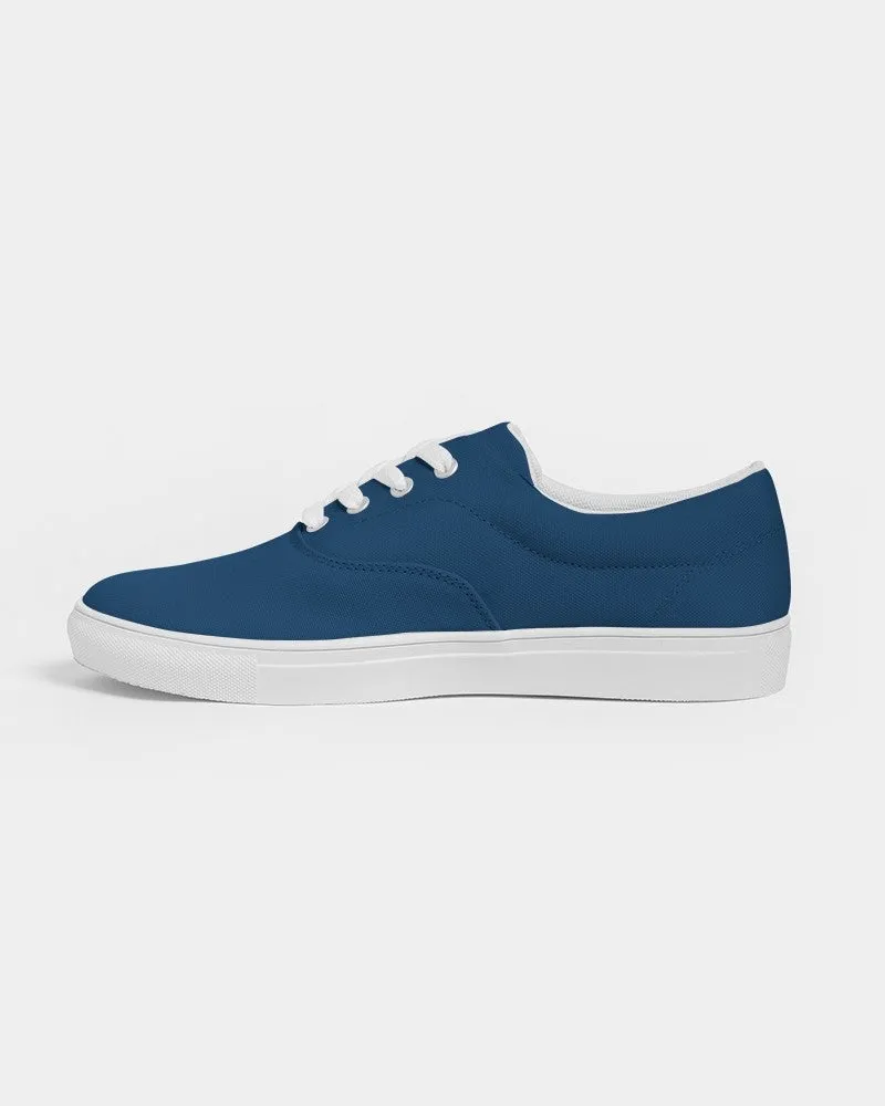 Medium Dark Blue Men's Canvas Sneakers | Men's | Medium Dark Pure Blue | C100M50Y0K60