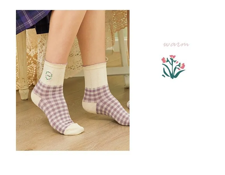 Miss June’s | Women’s | Set 3 pairs cotton socks| Cute | Colorful | Cool | Patterned | Designed | Women | Gift Idea | Casual | Comfortable