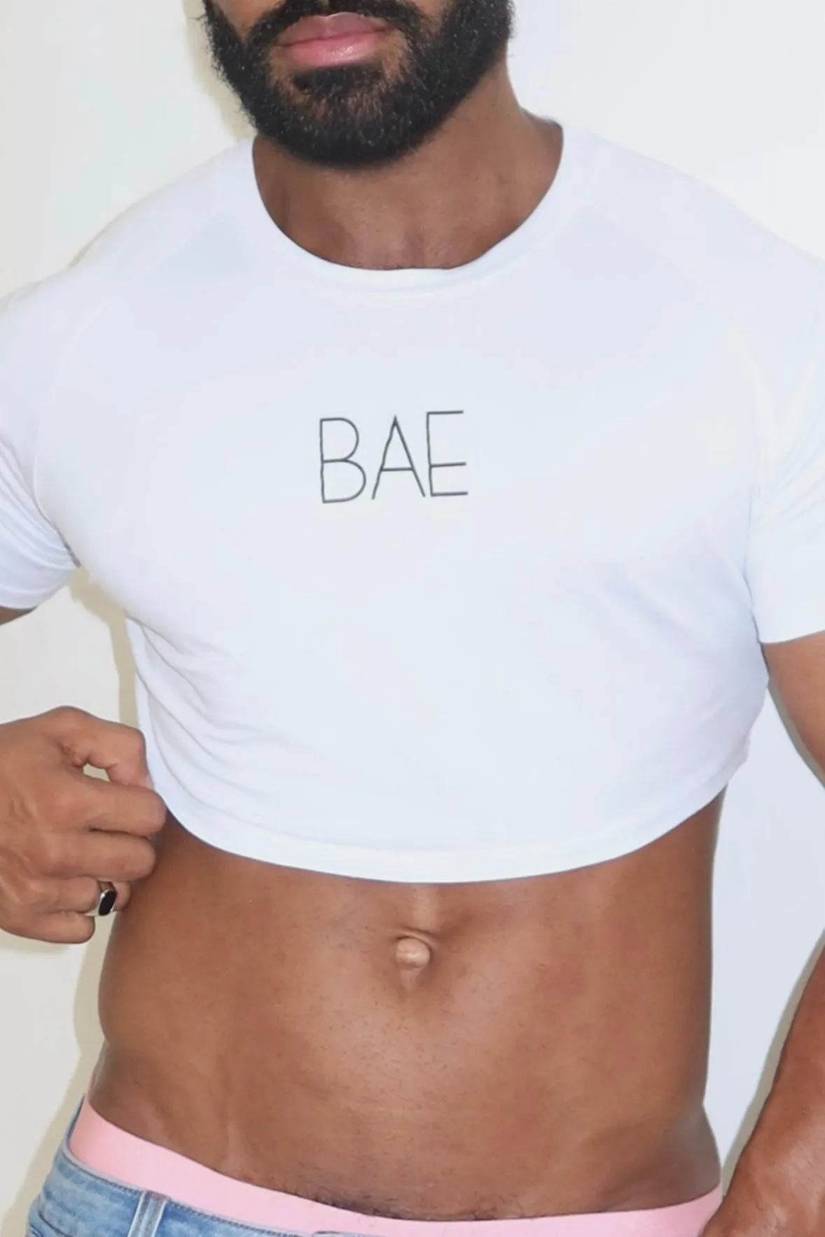 Muscle-Fit Crop Tee - Daylight Bae