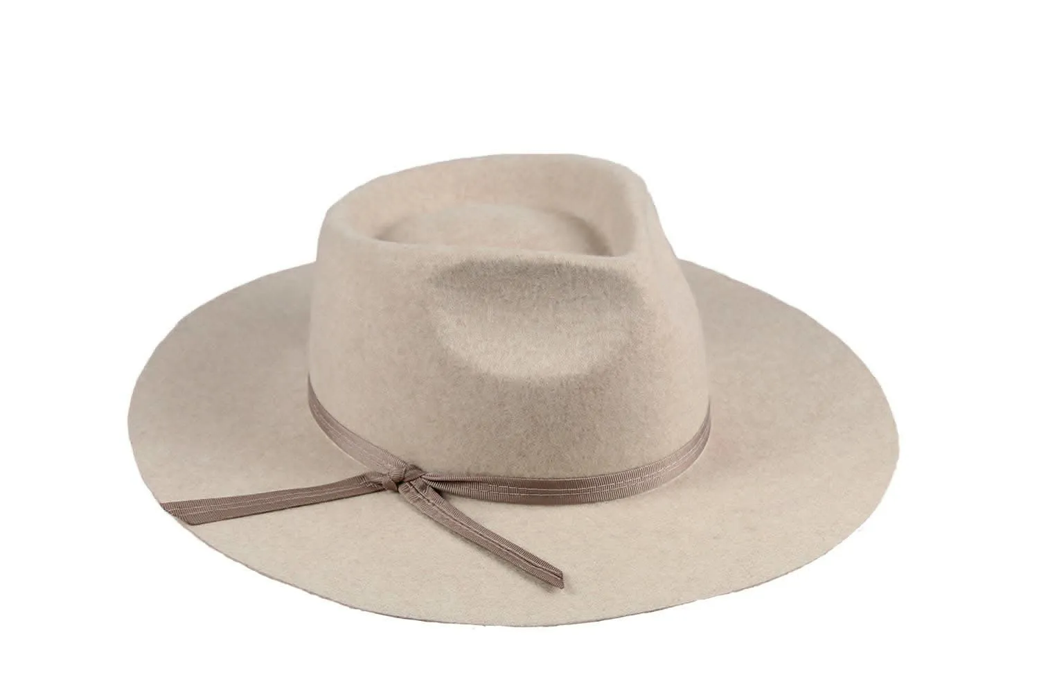 Oat Wool Felt Fedora Hat