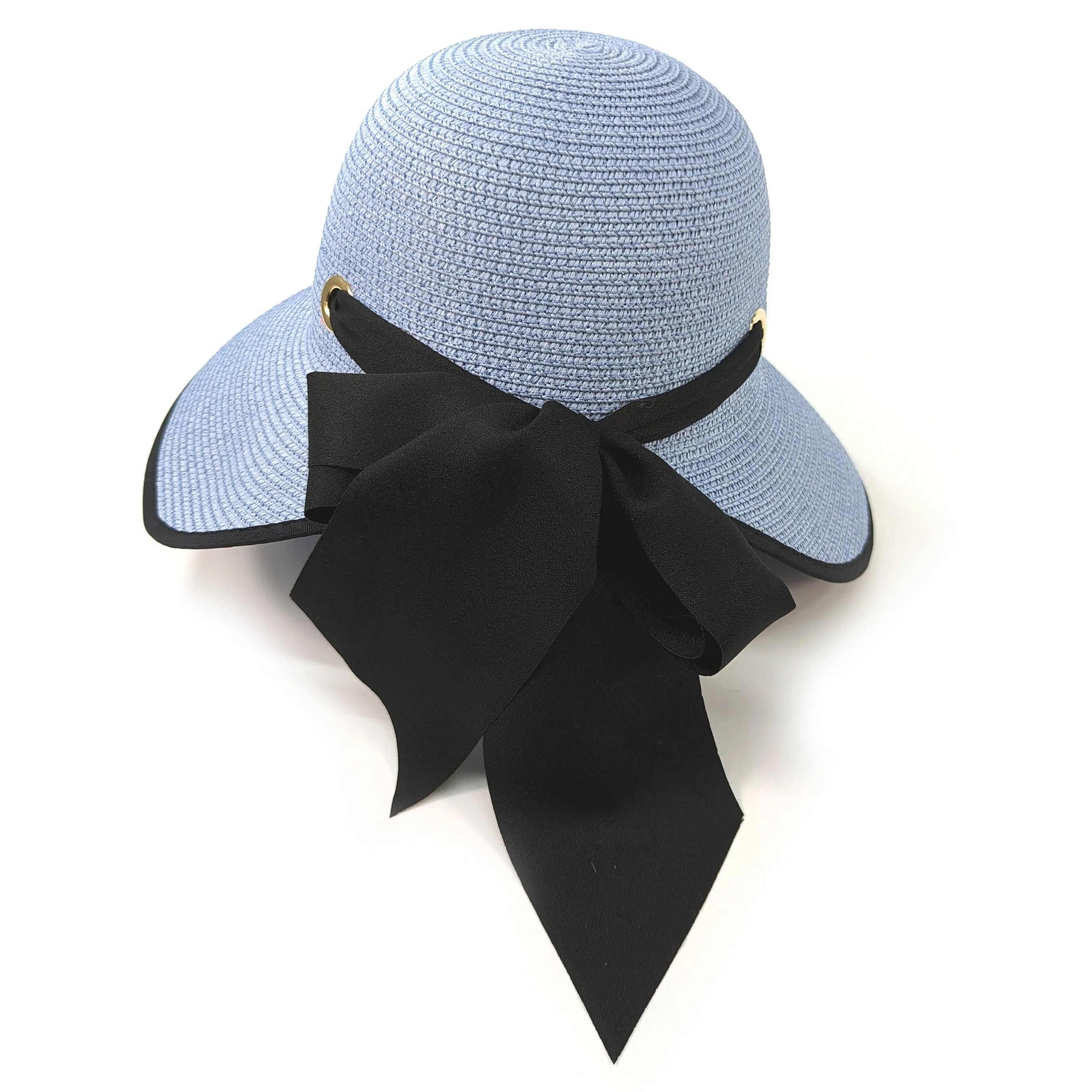 Open Back Multiway Foldable Hat - Denim Blue