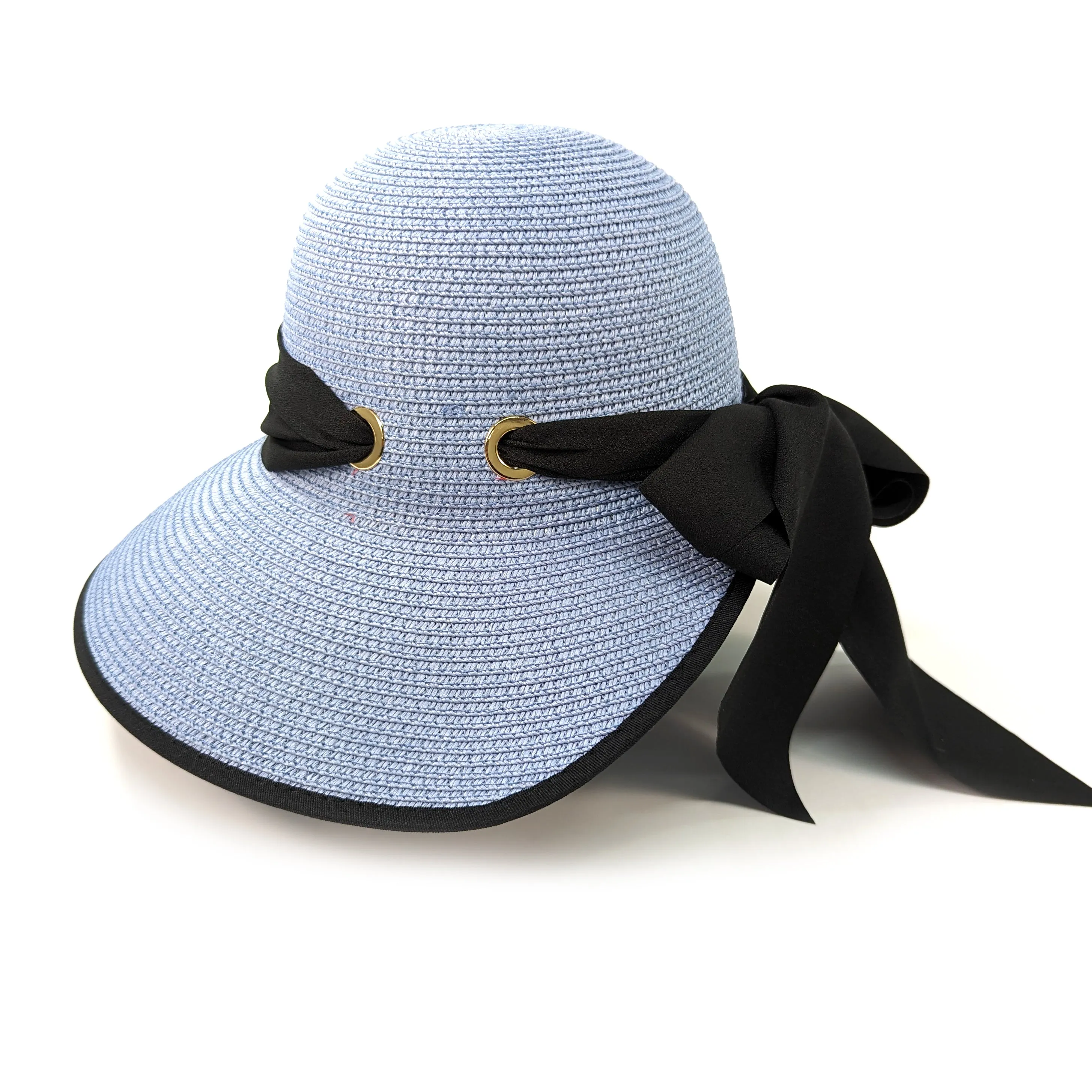 Open Back Multiway Foldable Hat - Denim Blue