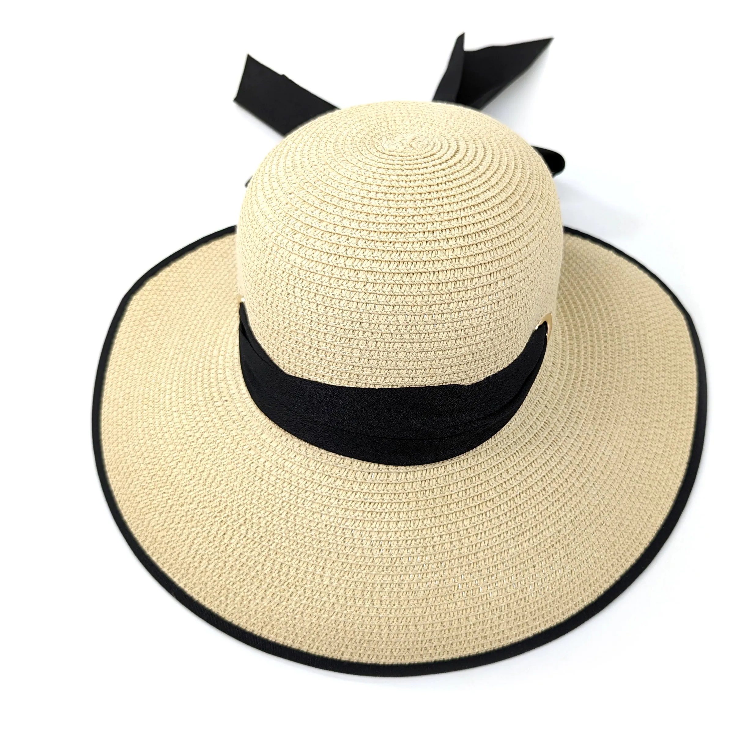 Open Back Multiway Foldable Hat - Natural