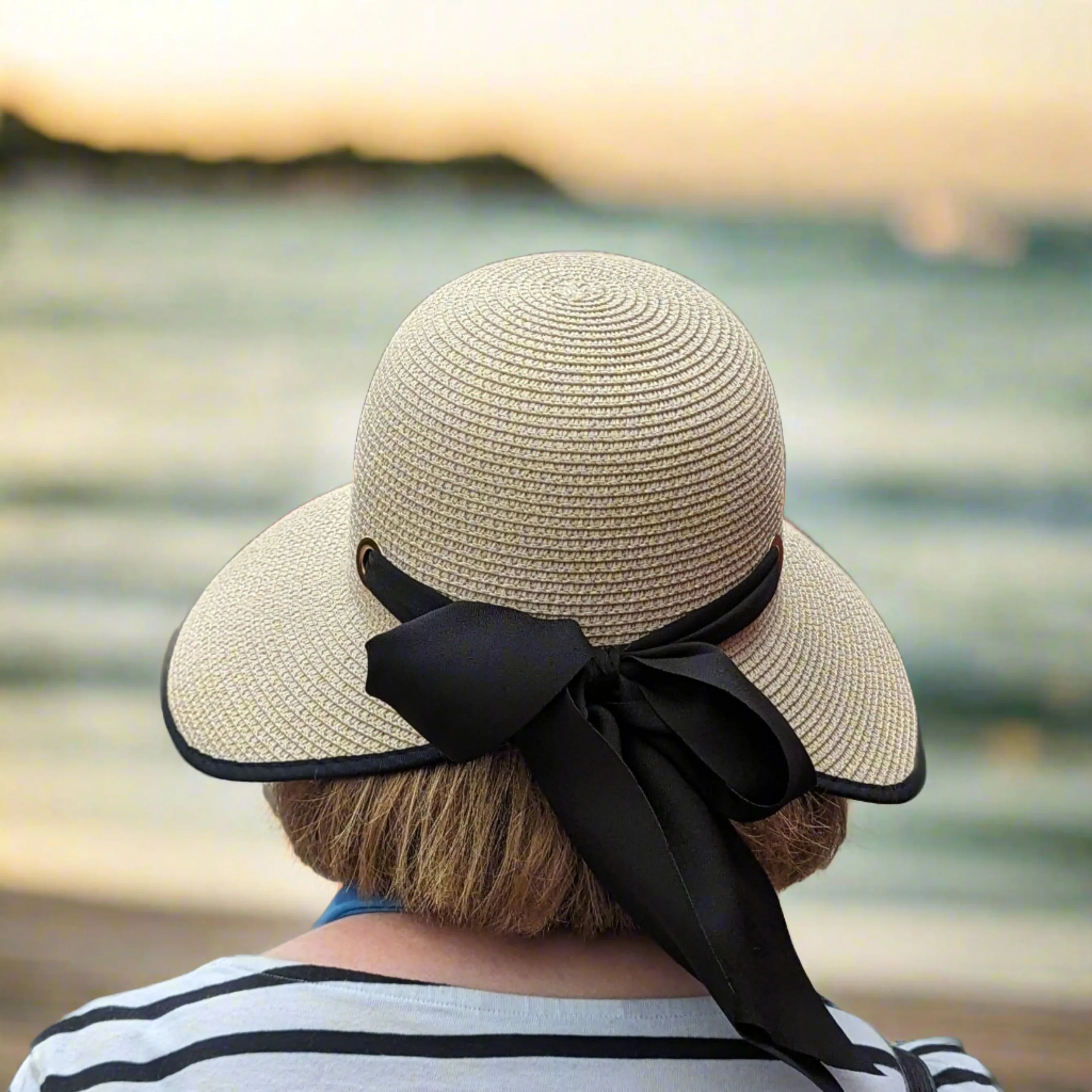 Open Back Multiway Foldable Hat - Natural