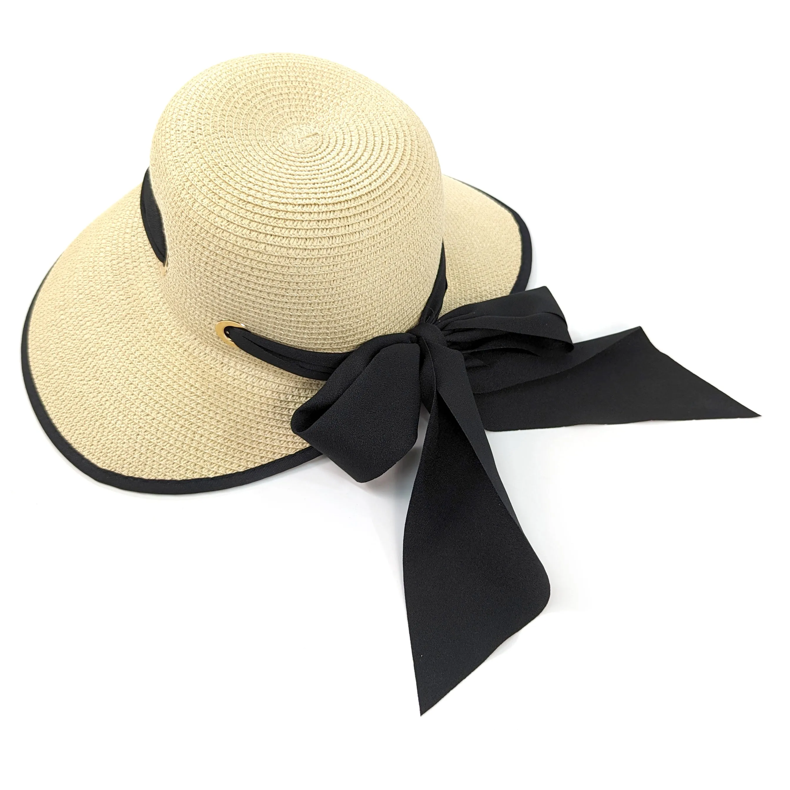 Open Back Multiway Foldable Hat - Natural