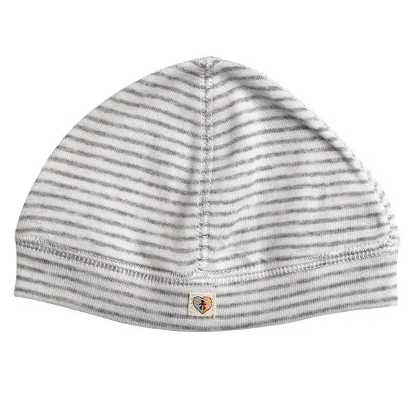 Organic Cotton Beanie - Pebble Stripe